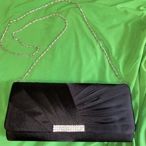 Kate Landry Evening Clutch Bag Purse Rhinestones